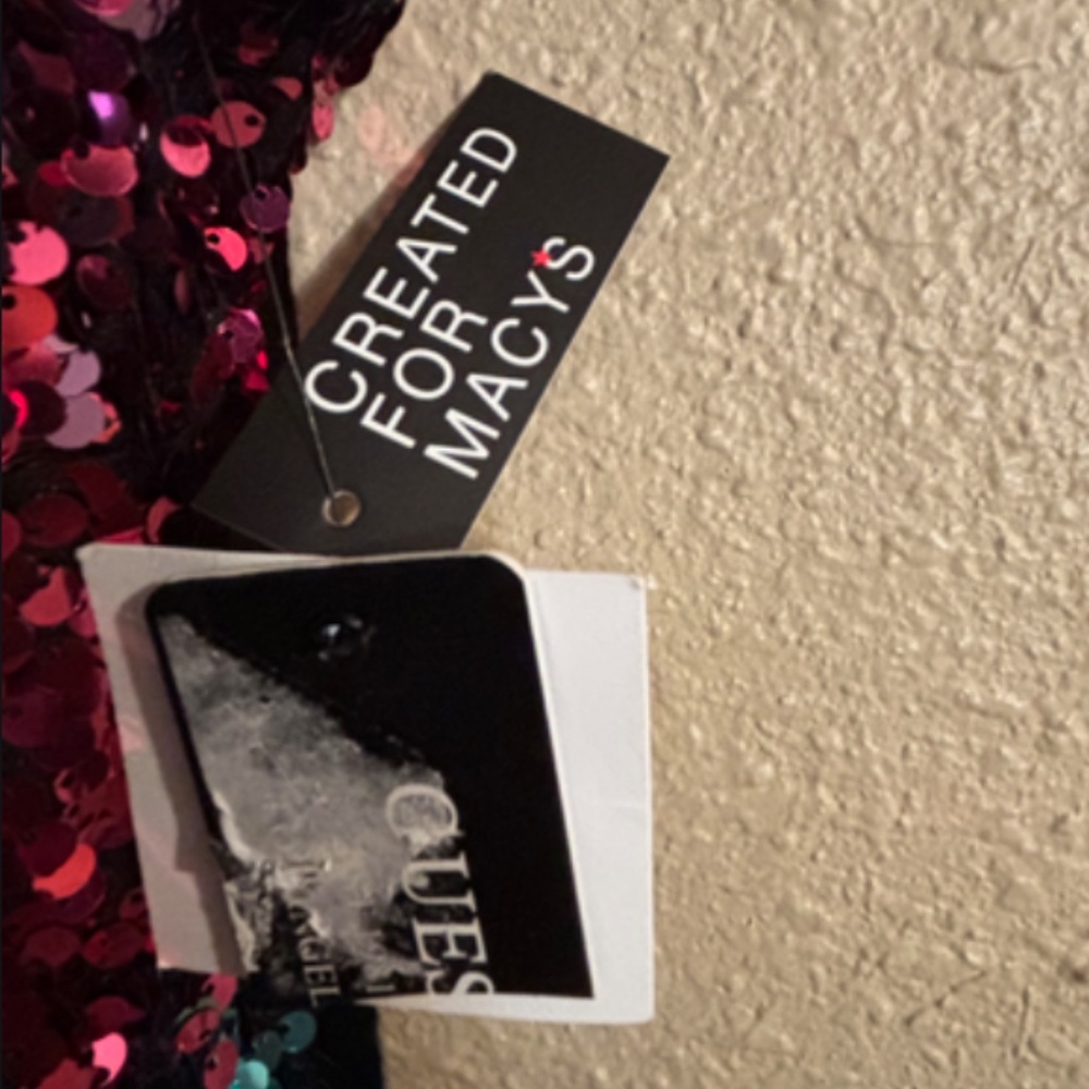 Guess Multicolored sequins Sweetheart neckline Sheath silhouette Size 6 NWT - Picture 11 of 13